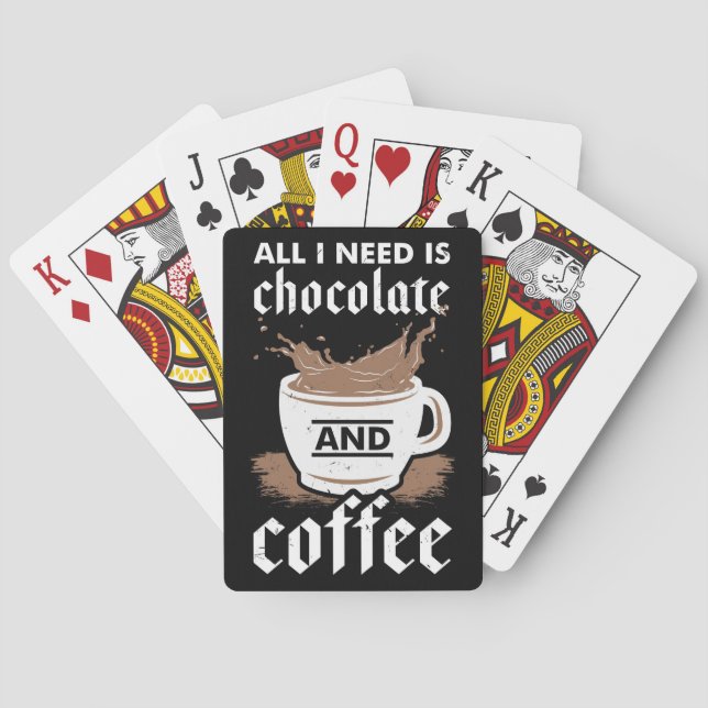 Choklad och kaffe av kaffe, Älskare Casinokort (Baksidan)