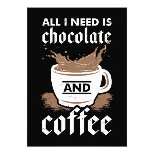 Choklad och kaffe av kaffe, Älskare Fototryck