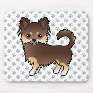 Choklad och lång Jacka Chihuahua Hund & Tass Musmatta