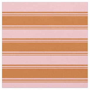 Choklad och Rosa Färgad Linjer Tyg
