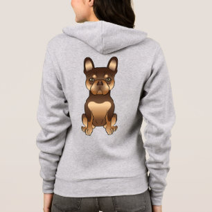 Choklad Och Tan Fransk Bulldog Söt Tecknad Hund T Shirt