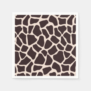 Choklad och Tan Giraffe Pappersservett