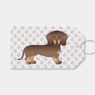 Choklad Och Tan Kort Här Dachshund & Tassar