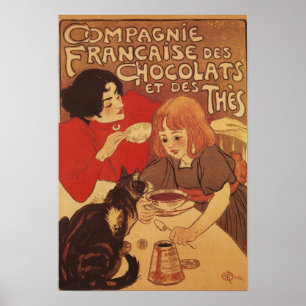 Choklad och TeaCo-mor och dotter Poster