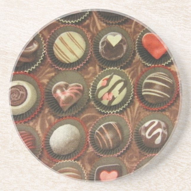 Choklad och tryffel underlägg sandsten (Framsidan)