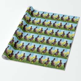 Choklad-Påskhare Presentpapper