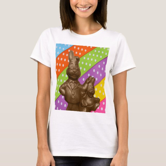 Choklad-Påskhare T-shirt (Framsida)