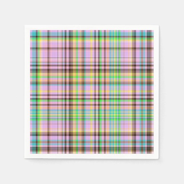 Choklad Pastels Play 25-PAPPRA NAPKINS Pappersservett (Framsidan)