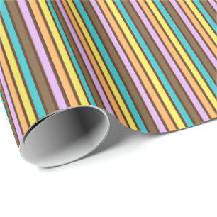Choklad Pastels Rand 02-Gift Wrapping Papper Presentpapper