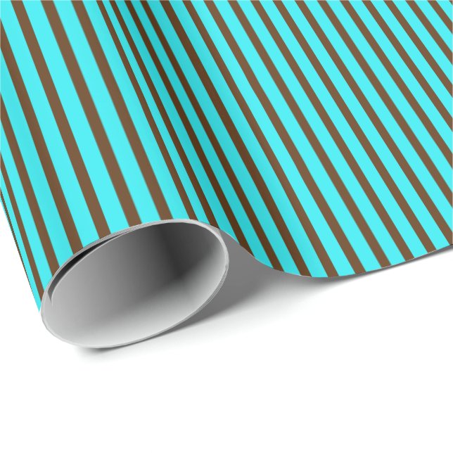 Choklad Pastels Rand 03-Gift Wrapping Papper Presentpapper (Rullad Hörn)