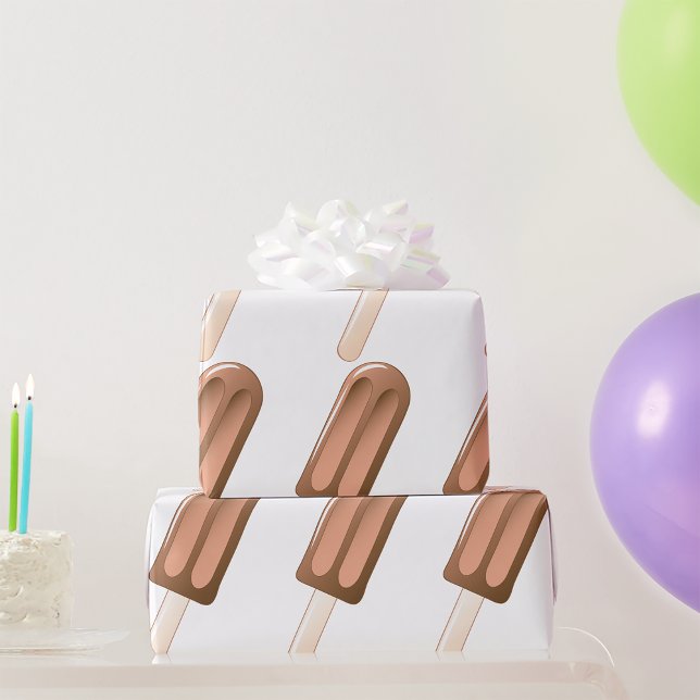 Choklad Popsicle Glassbar Presentpapper (Skapare uppladdad)