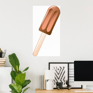 Choklad Popsicle Ice Cream Pub Poster