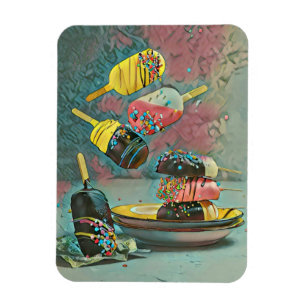 Choklad popsicle sprinkles magnet