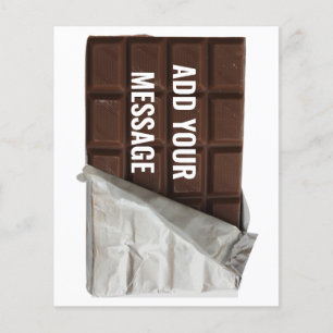 Choklad Pub i Wrapper-Anpassningsbar-meddelande Flygblad
