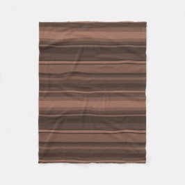 Choklad rand fleecefilt