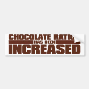 CHOKLAD RATION HAR ÖKATS BILDEKAL