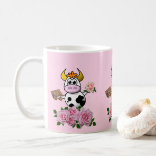 Choklad Rosa ros Blommigt Mugg