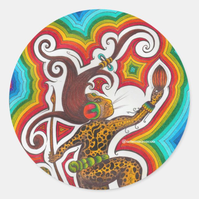 Choklad Runt Klistermärke (Framsida)