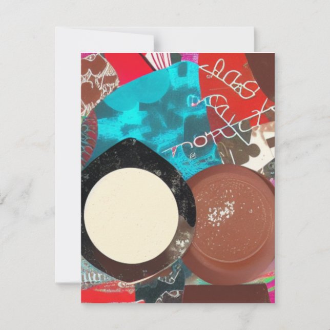 Choklad Sak-anteckningskort Anteckningskort (Framsida)