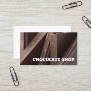 Choklad shoppar visitkortmallen visitkort
