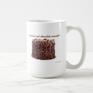 Choklad slösad tårtamugg kaffemugg