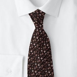 Choklad Små Blommor Slips