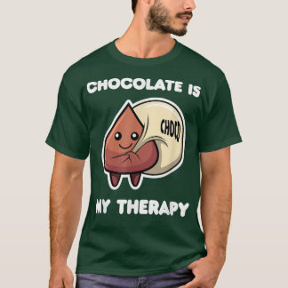 Choklad som terapi Ironiskt utläggande choklad Äls T Shirt
