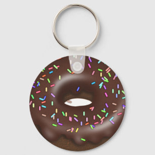 Choklad sprinkle-kröd-slingring nyckelring