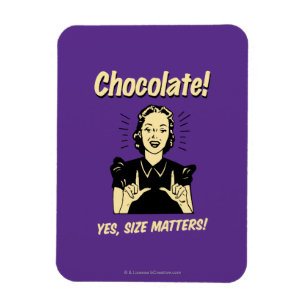 Choklad: Storleka frågor Magnet