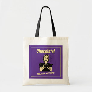 Choklad: Storleka frågor Tygkasse
