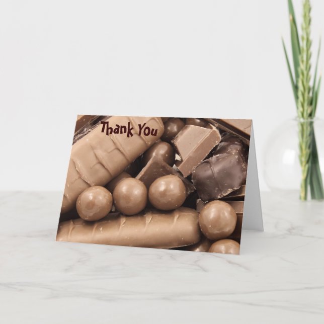 Choklad Tackkort-kort Tack Kort (Framsida)