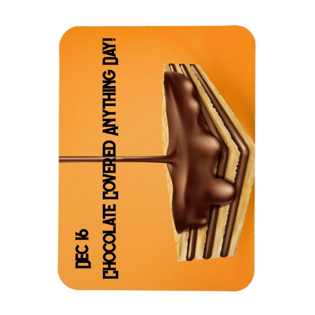 Choklad täckte alla dagar magnet (Vertikal)