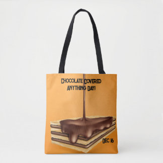 Choklad täckte alla dagar tygkasse