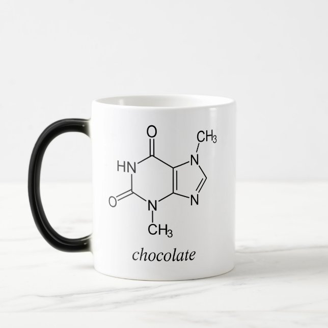 Choklad (teobromin) magisk mugg (Vänster)