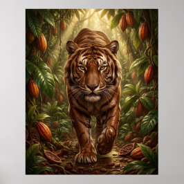 Choklad Tiger Dschungel Poster
