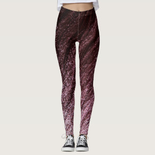 Choklad till Garnet Red till Pastel Rosa Ombre Leggings