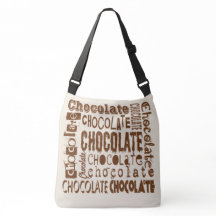 Choklad Typografi Konst Cross Body Väska