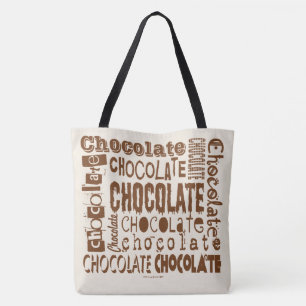 Choklad Typografi Konst Cross Body Väska