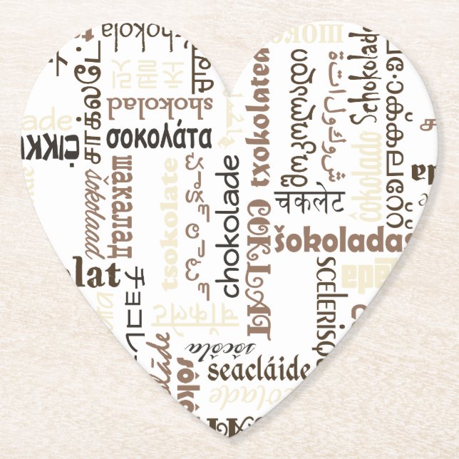 Choklad Underlägg Papper (Framsida)