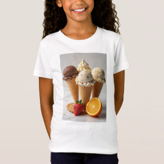choklad, vanilj, jordgubbe, kaka, orange is t shirt
