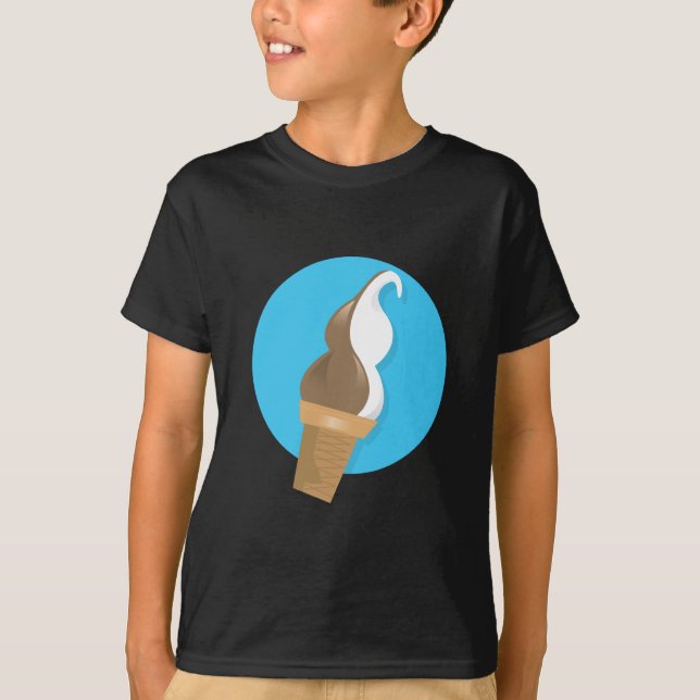 Choklad- & vaniljglasskotte tee shirt (Framsida)