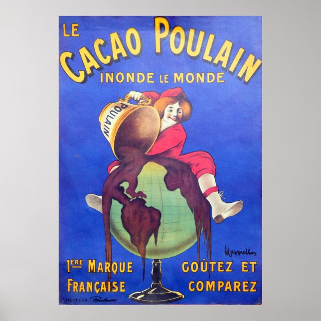 Choklad, Vintage Poster (Framsidan)