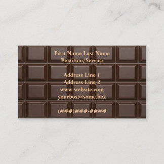Choklad Visitkort