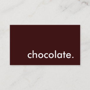 choklad. visitkort