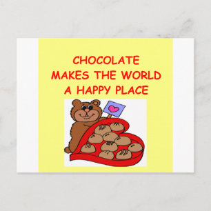 choklad vykort