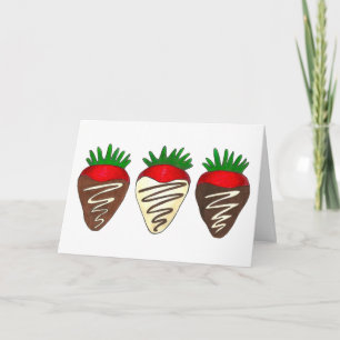 Chokladad jordgubbe Alla hjärtans dag Frukt Helgkort