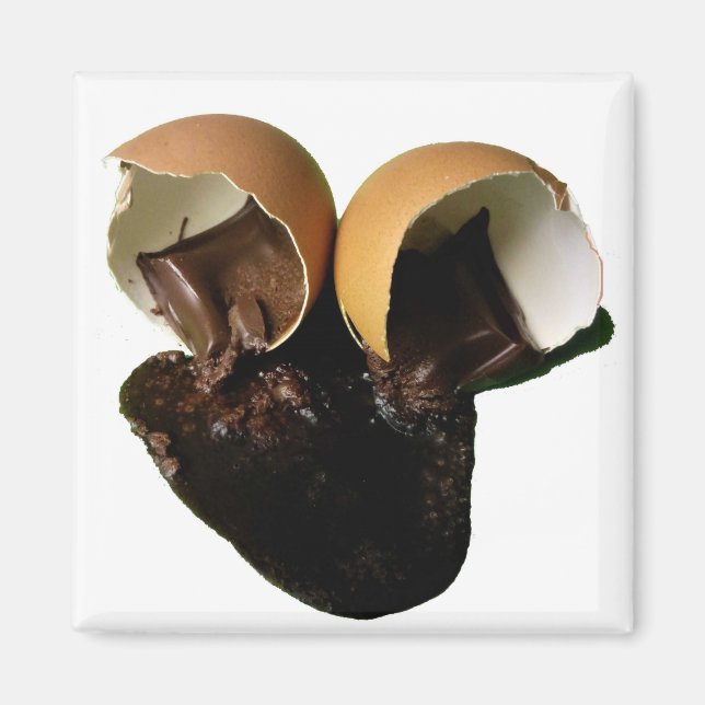 Chokladägg för nybörjare magnet (Framsidan)