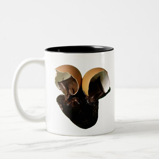 Chokladägg för nybörjare Två-Tonad mugg (Vänster)