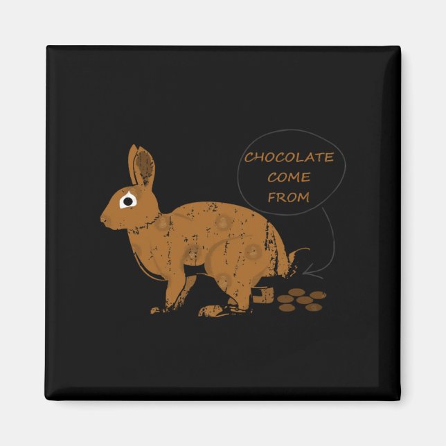 Chokladägg från påskdagen  magnet (Framsidan)