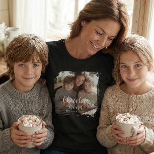 Chokladälskare Estimerad Foto T Shirt